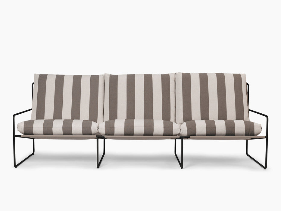 Desert 3-seater - Black - Stripe