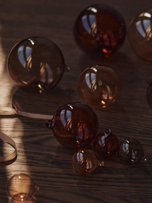 Glass Baubles - Small - Set of 3