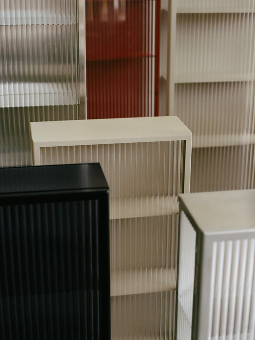 Haze Wall Cabinet - Reeded Glass