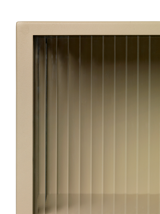 Haze Wall Cabinet - Reeded Glass