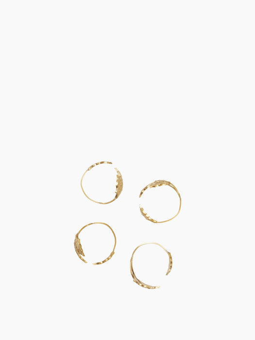 Holly Leaf Napkin Rings - Set of 4