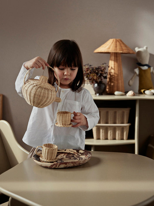 Rattan Tea Set