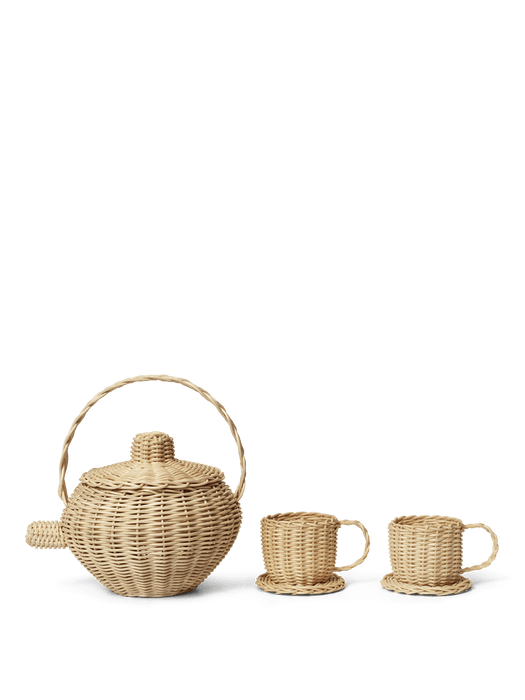 Rattan Tea Set
