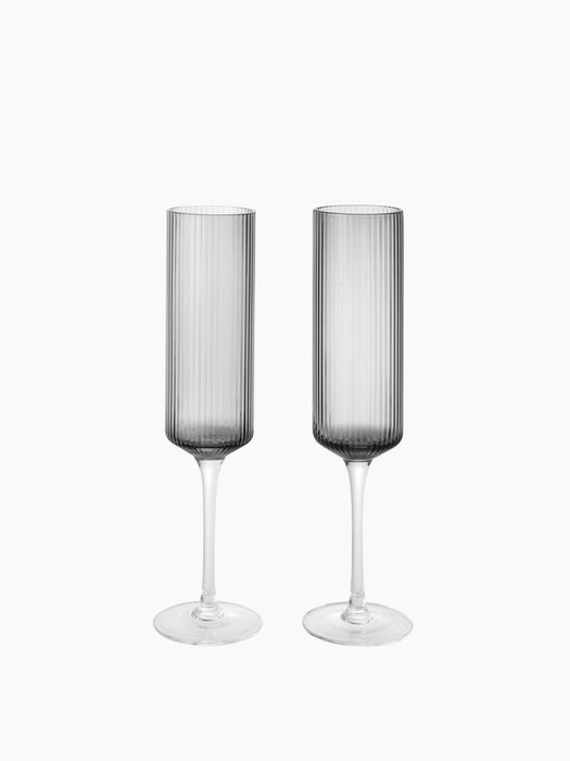 Ripple Champagne Flutes - Set of 2