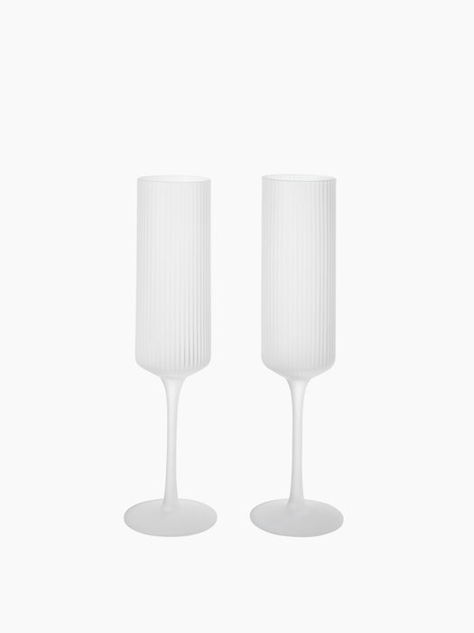 Ripple Champagne Flutes - Set of 2