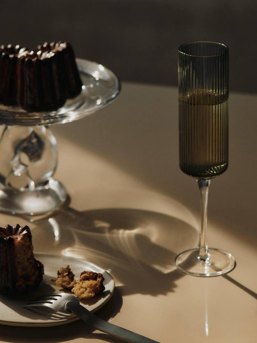 Ripple Champagne Flutes - Set of 2