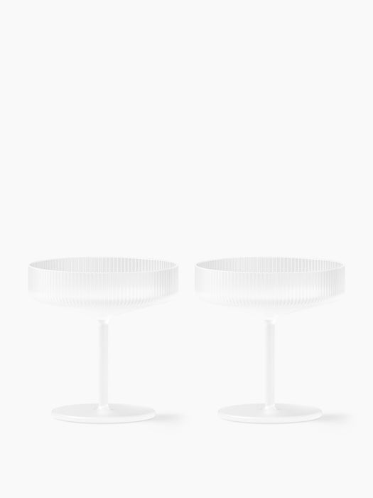 Ripple Champagne Saucers - Set of 2