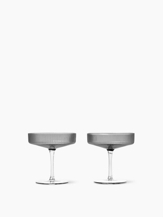 Ripple Champagne Saucers - Set of 2