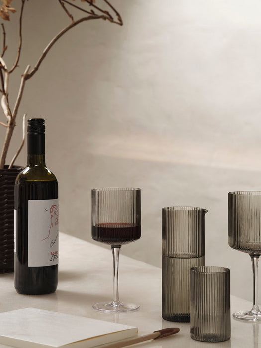 Ripple Red Wine Glasses - Set of 2