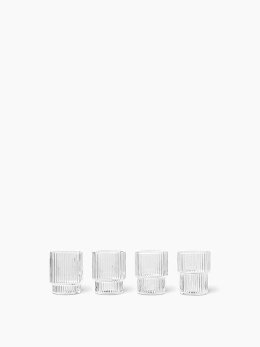 Ripple Small Glasses - Set of 4