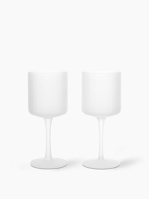 Ripple White Wine Glasses - Set of 2