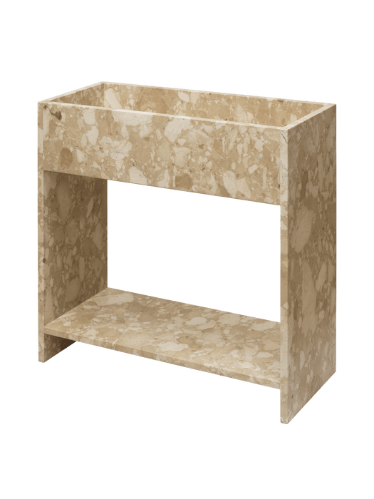 Stone Plant Box with Shelf
