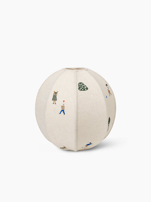 The Park Embroidered Textile Lampshade