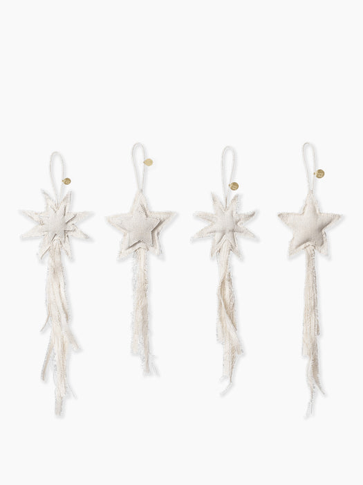 Vela Star Ornaments - Set of 4
