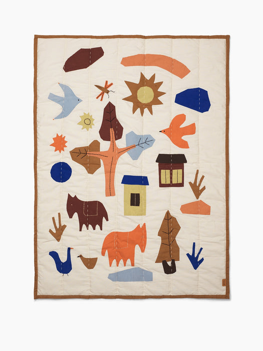 Village Quilted Blanket