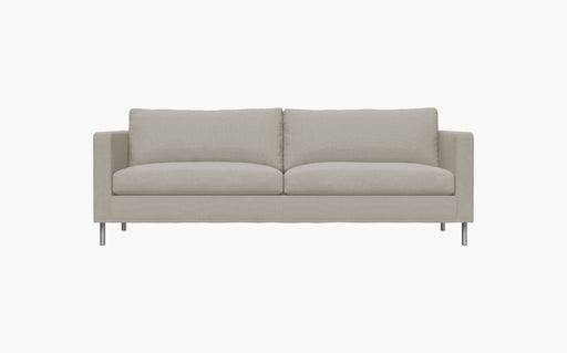 Alex 2.5 Seater Sofa — Hiro 135_Brushed Aluminium