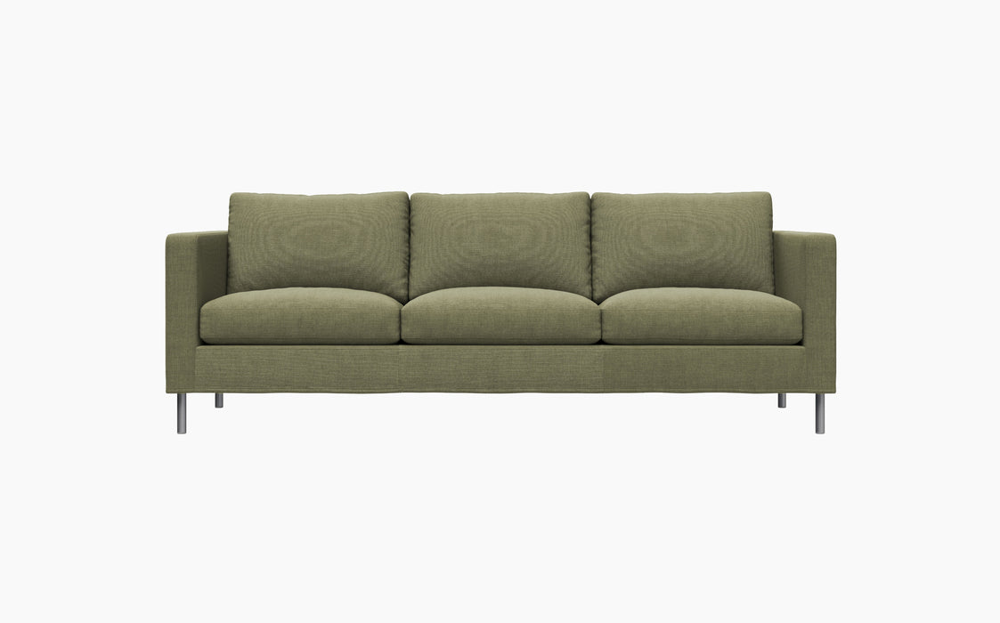 Alex 3 Seater Sofa — Hiro 27_Brushed Aluminium