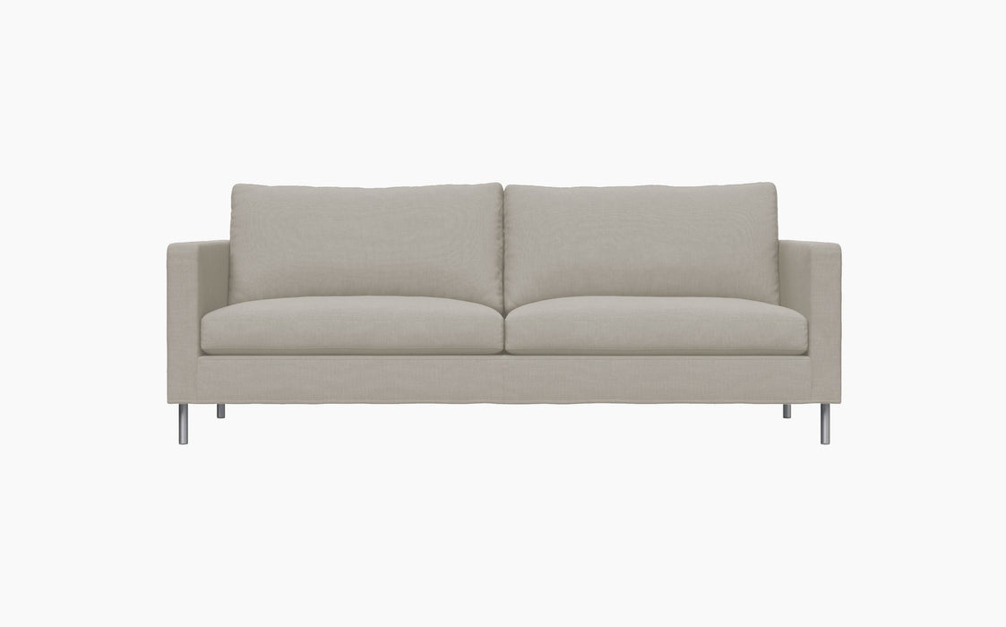 Alex High 2.5 Seater Sofa — Hiro 135_Brushed Aluminium