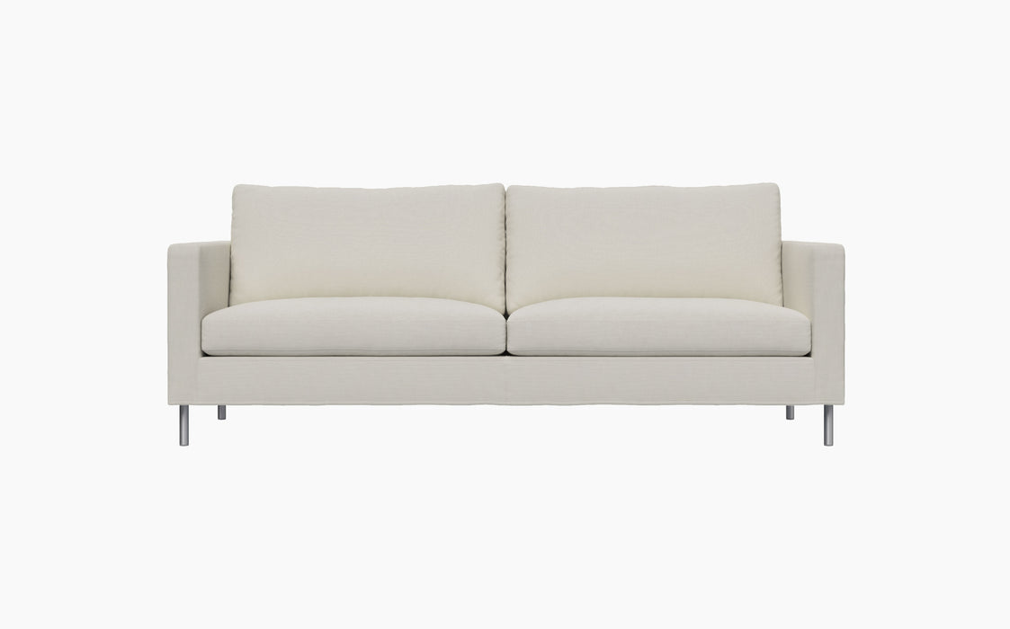 Alex High 2.5 Seater Sofa — Hiro 139_Brushed Aluminium