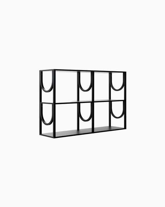 Arch Shelf — High, Black oak