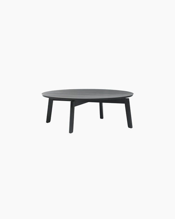 Area Coffee Table — Low, Black oak