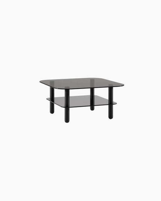Big Sur Coffee Table High — Anthracite glass_Black oak