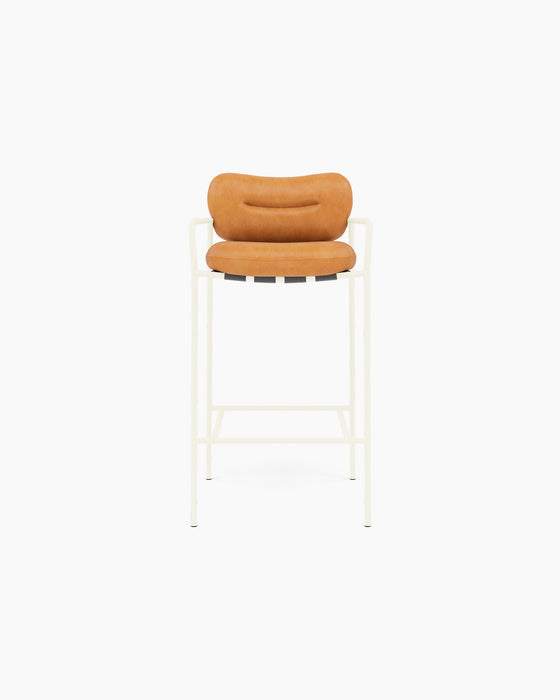 Bollo Bar Stool — Vintage Cognac_RAL1013