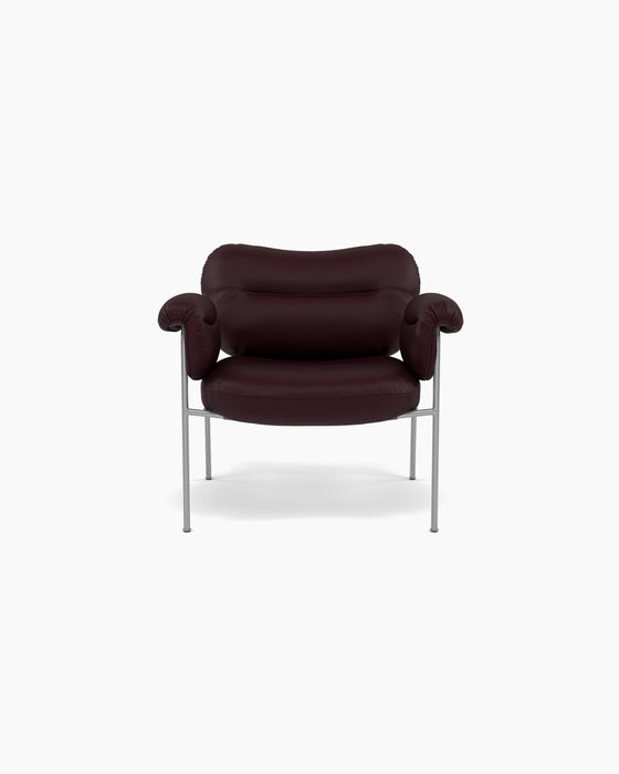 Bollo Lounge Chair — Elmosoft 75013_Brushed SS