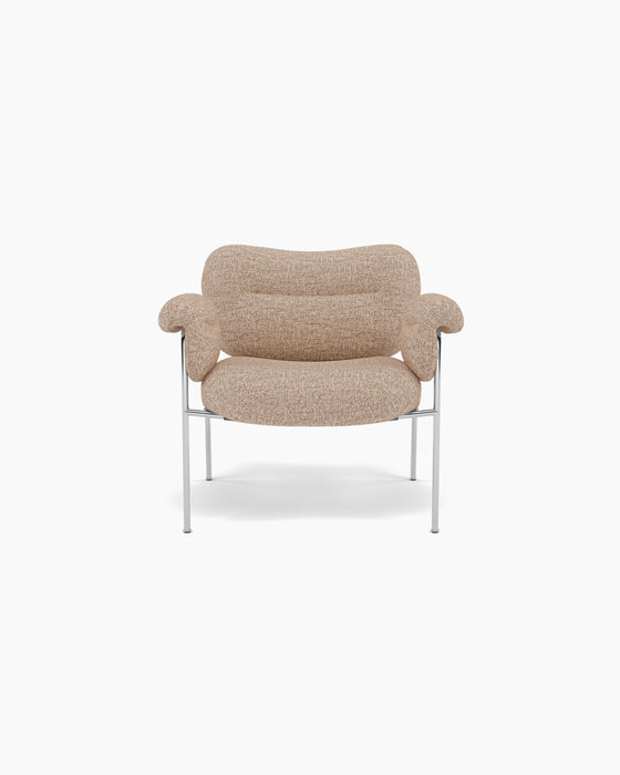 Bollo Lounge Chair — Moss 0013_Polished SS