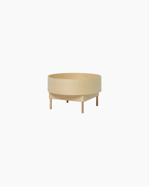 Bowl Side Table — Large, Lacquered ash