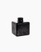 Cube Vase — Large, Black glass