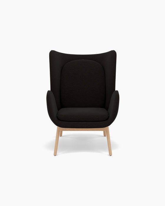Embrace Lounge Chair — Large, Barnum Shale 30_Lacquered oak