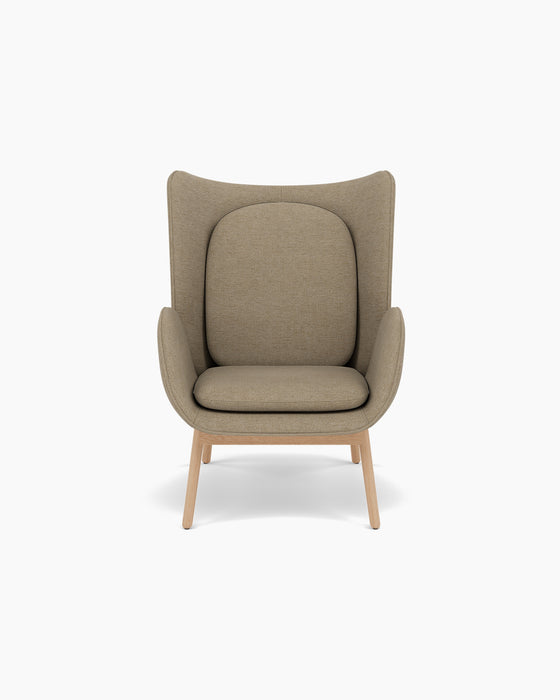 Embrace Lounge Chair — Large, Ecriture 0240_Lacquered oak