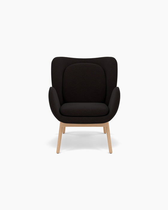 Embrace Lounge Chair — Small, Barnum Shale 30_Lacquered oak