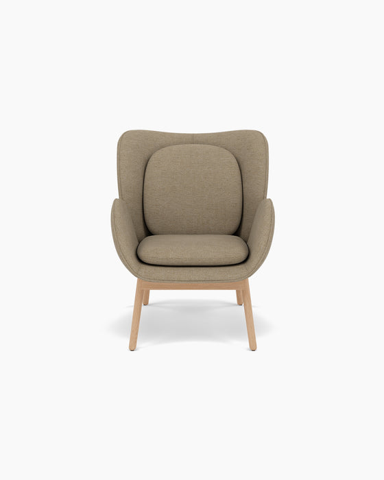 Embrace Lounge Chair — Small, Ecriture 0240_Lacquered oak