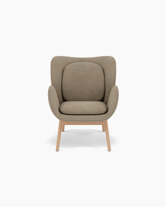 Embrace Lounge Chair — Small, Hallingdal 65 220_Lacquered oak