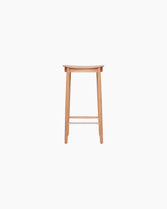 Figurine Counter Stool — Lacquered oak