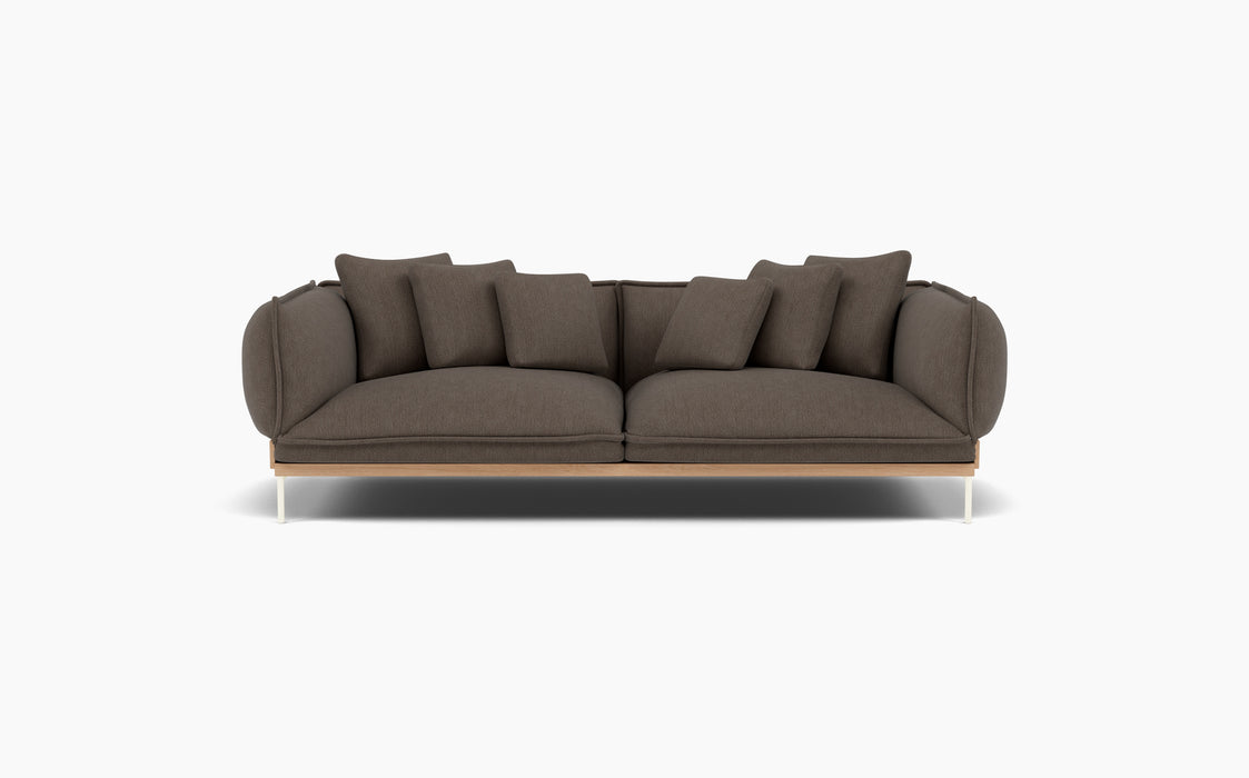 Jord 2 Seater Sofa — Clay 0004_Lacquered oak_RAL1013