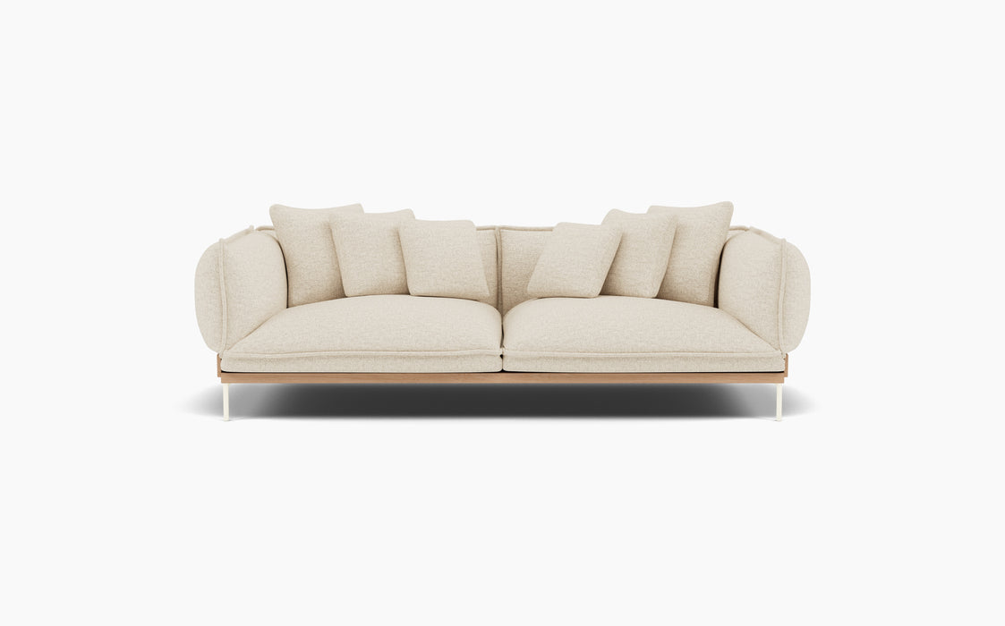 Jord 2 Seater Sofa — Moss 0004_Lacquered oak_RAL1013