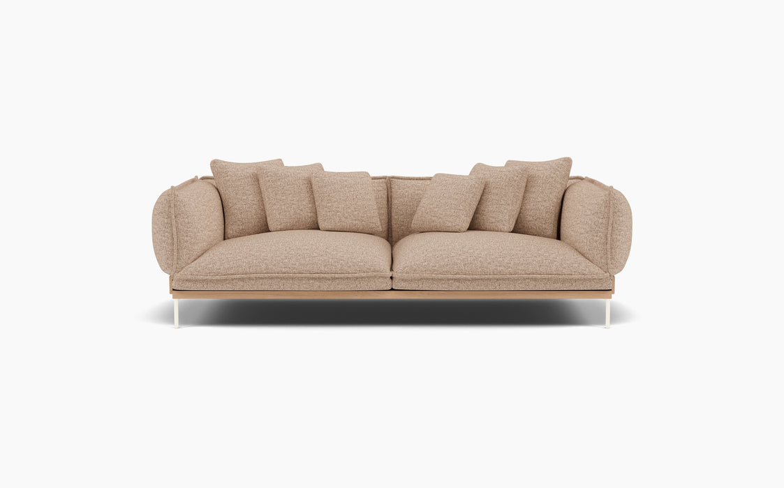 Jord 2 Seater Sofa — Moss 0013_Lacquered oak_RAL1013