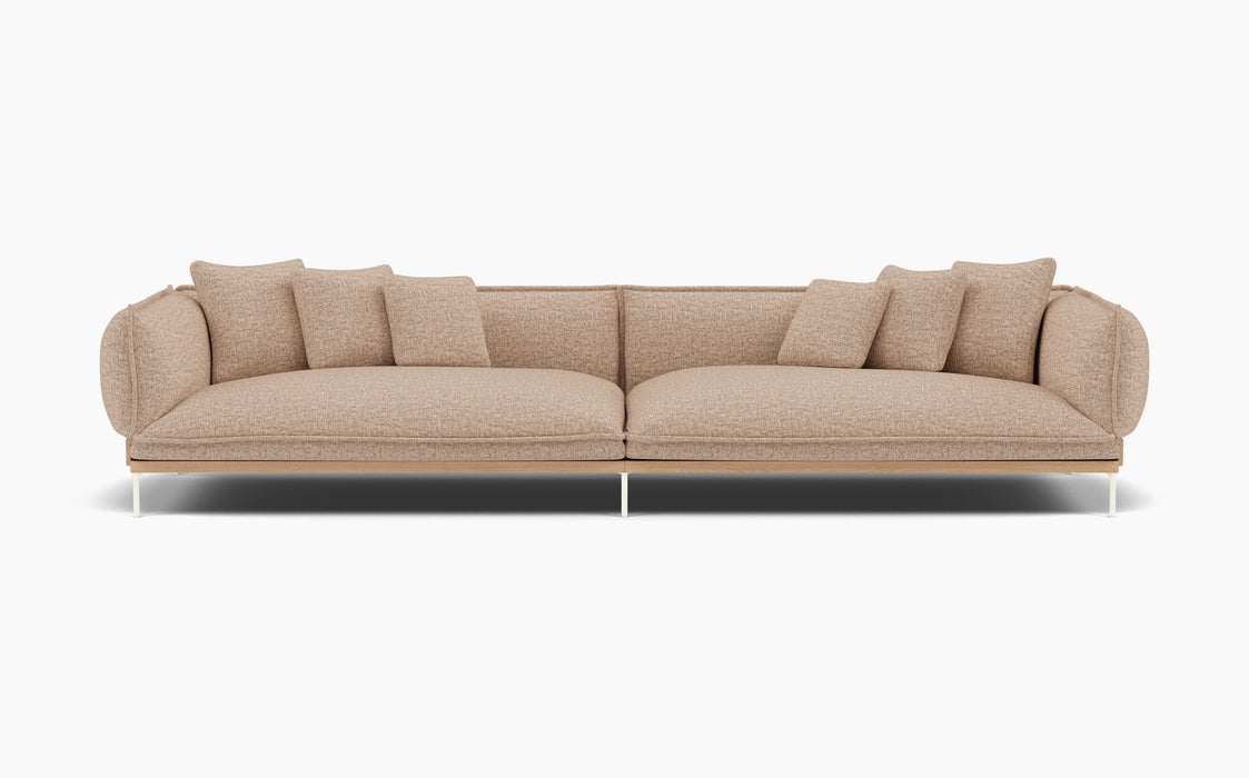 Jord Modular Sofa — Configuration 1, Clay 0004_Lacquered oak_RAL1013