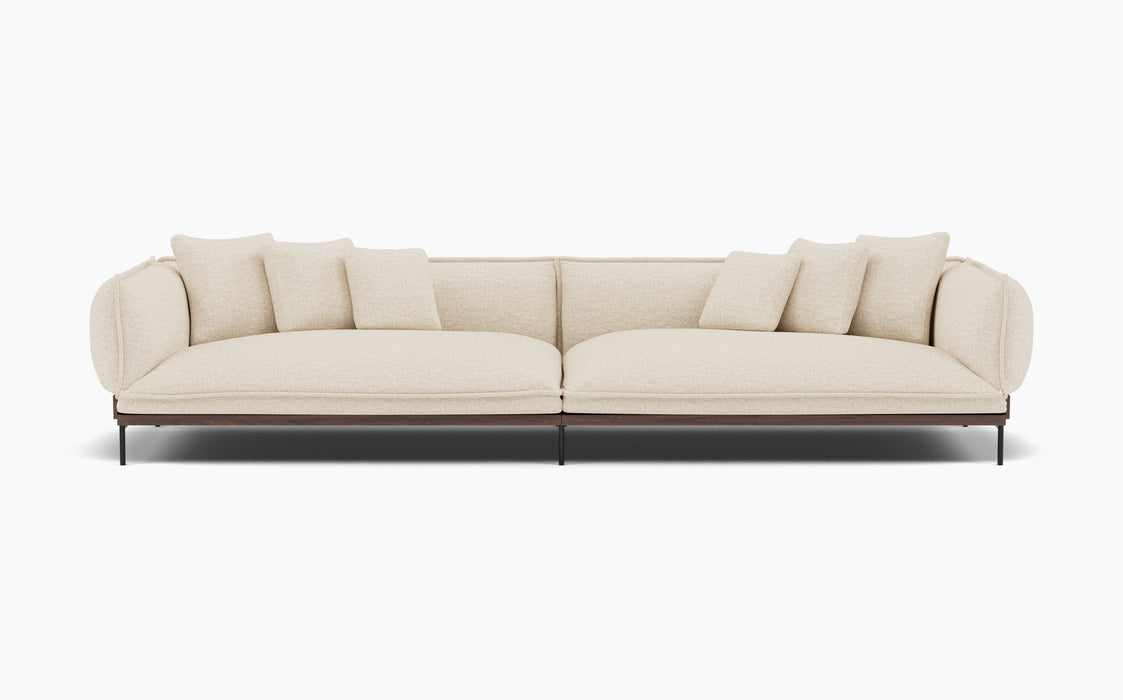 Jord Modular Sofa — Configuration 1, Clay 0004_Lacquered walnut_RAL9005