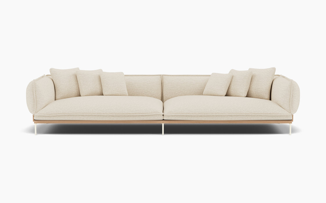 Jord Modular Sofa — Configuration 1, Clay 0005_Lacquered walnut_RAL9005