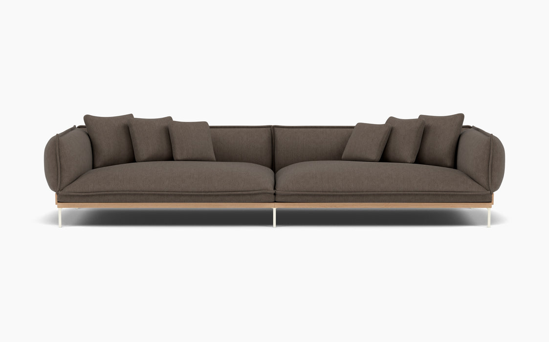 Jord Modular Sofa — Configuration 1, Moss 0013_Lacquered oak_RAL1013