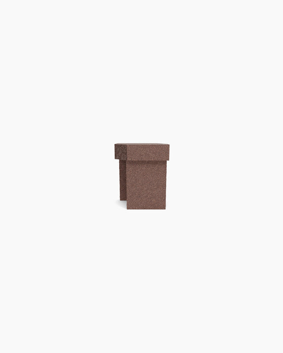 Kern Side Table — Low, Brown terracotta