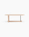Koku Coffee Table Oval — High, Light oak_RAL9005