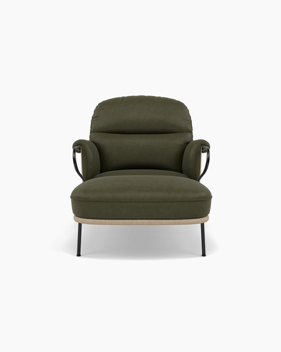 Lyra Chaise Lounge — Vintage Olive_RAL9005