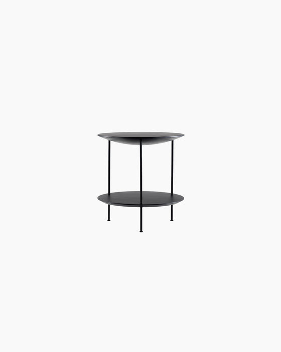 Pastille Side Table — Black oak_RAL9005