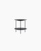 Pastille Side Table — Black oak_RAL9005