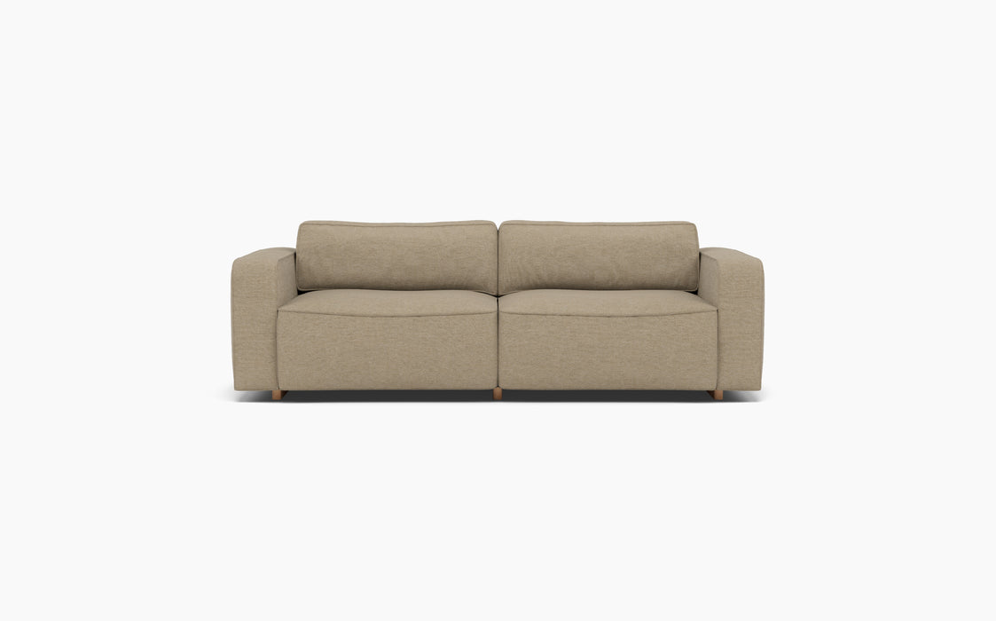 Supersoft Modular Sofa — Configuration 1, Ecriture 0240_Lacquered oak